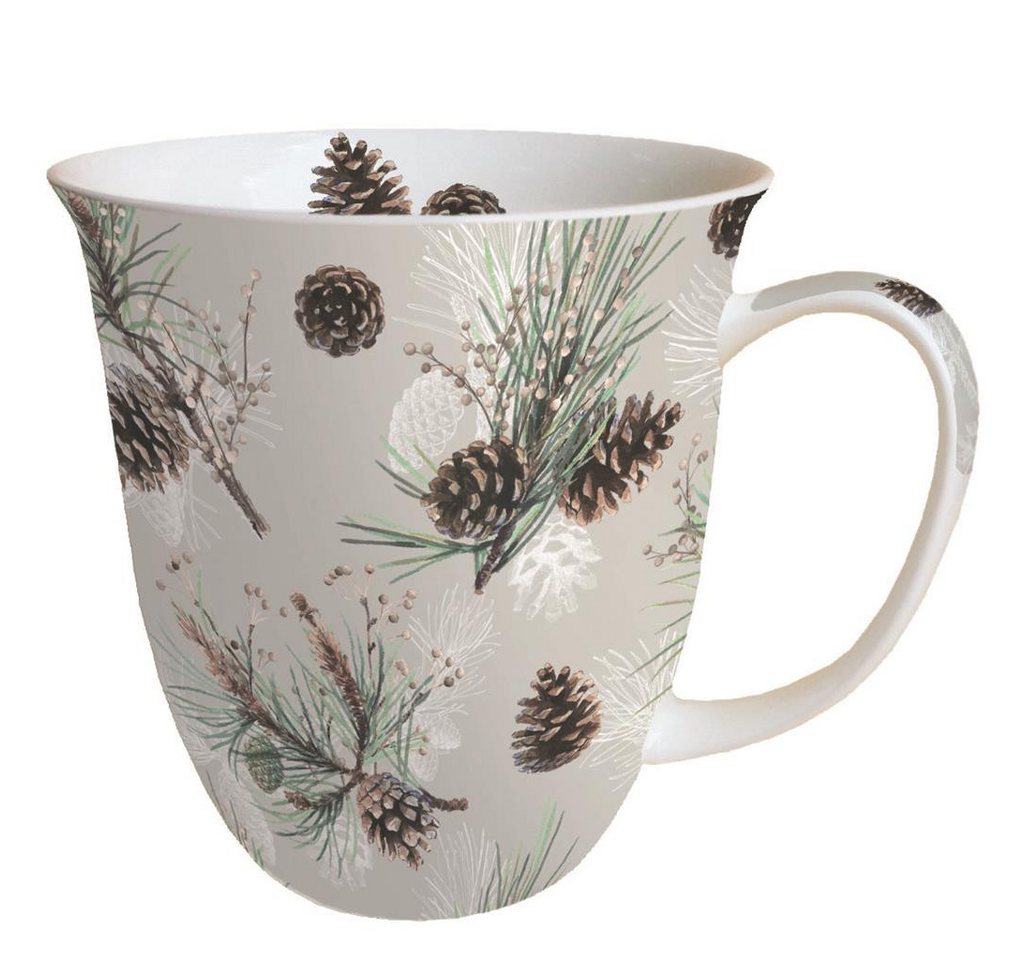 Ambiente Papierserviette Weihnachten - Becher - Mug 0.4 L - Fine Bone China - Format: Ø 10 cm von Ambiente