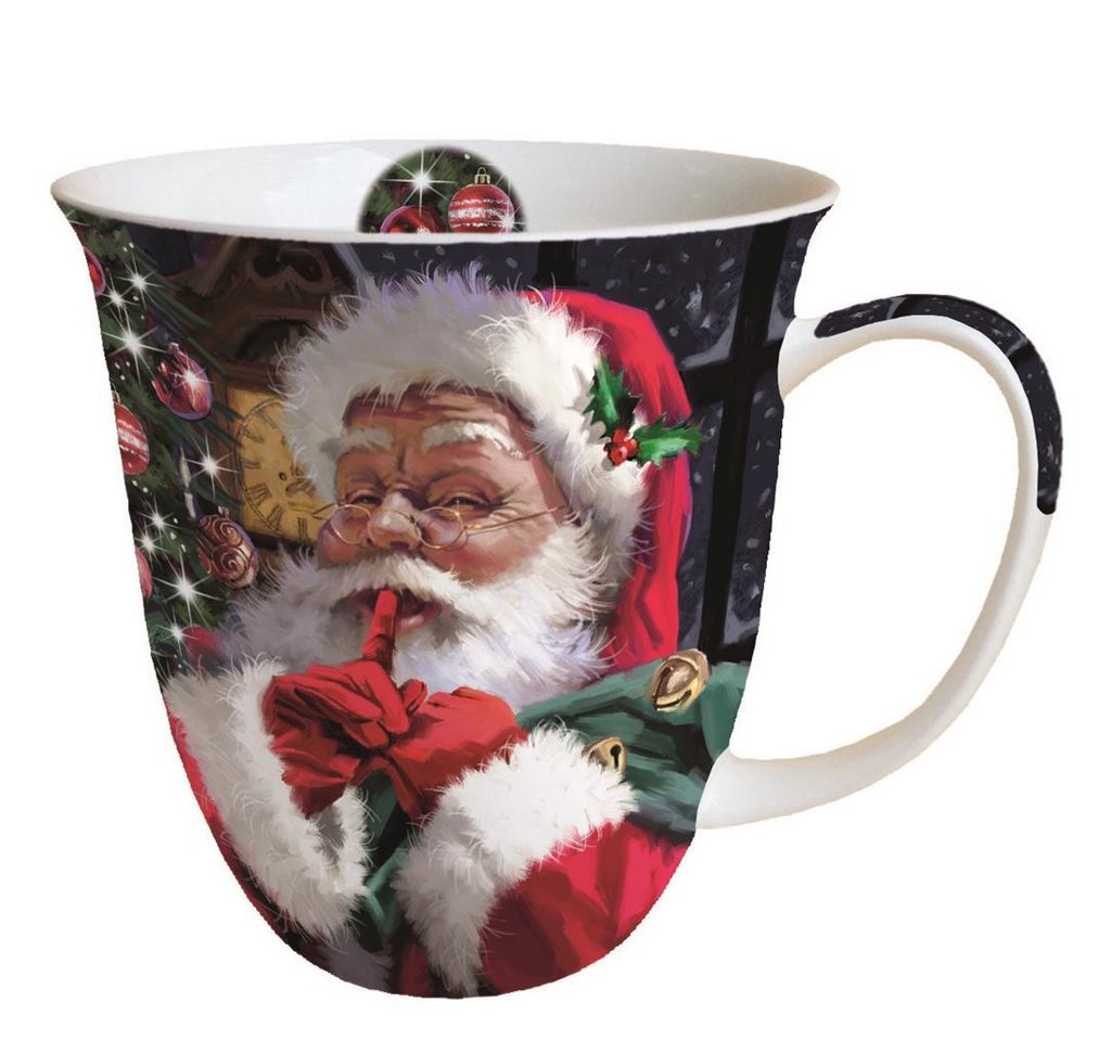 Ambiente Papierserviette Weihnachten - Becher - Mug 0.4 L - Fine Bone China - Format: Ø 10 cm von Ambiente