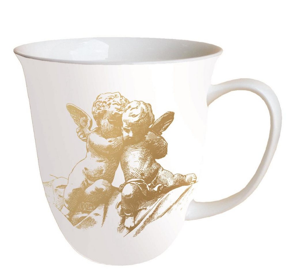 Ambiente Papierserviette Weihnachten - Becher - Mug 0.4 L - Fine Bone China - Format: Ø 10 cm von Ambiente