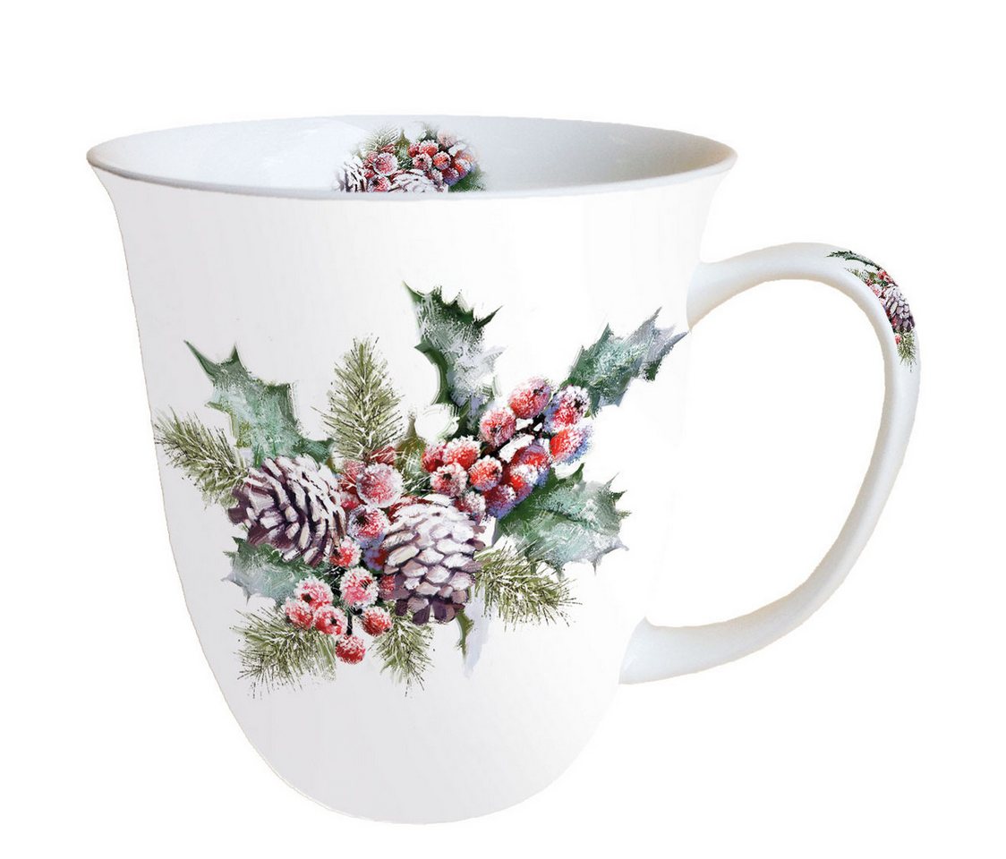 Ambiente® Papierserviette Weihnachten - Becher - Mug 0.4 L - Fine Bone China - Format: Ø 10 cm von Ambiente®