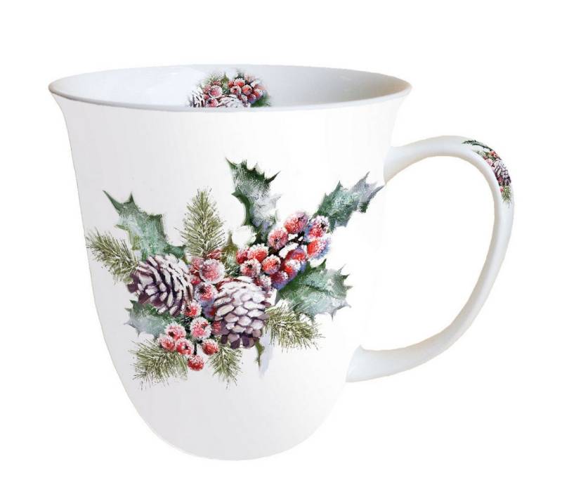 Ambiente® Papierserviette Weihnachten - Becher - Mug 0.4 L - Fine Bone China - Format: Ø 10 cm von Ambiente®