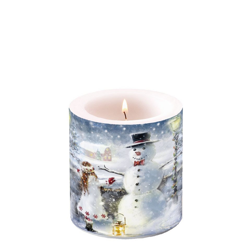 Ambiente Papierserviette Weihnachten – Kerze klein – Candle small – Format: Ø 7,5 cm x von Ambiente