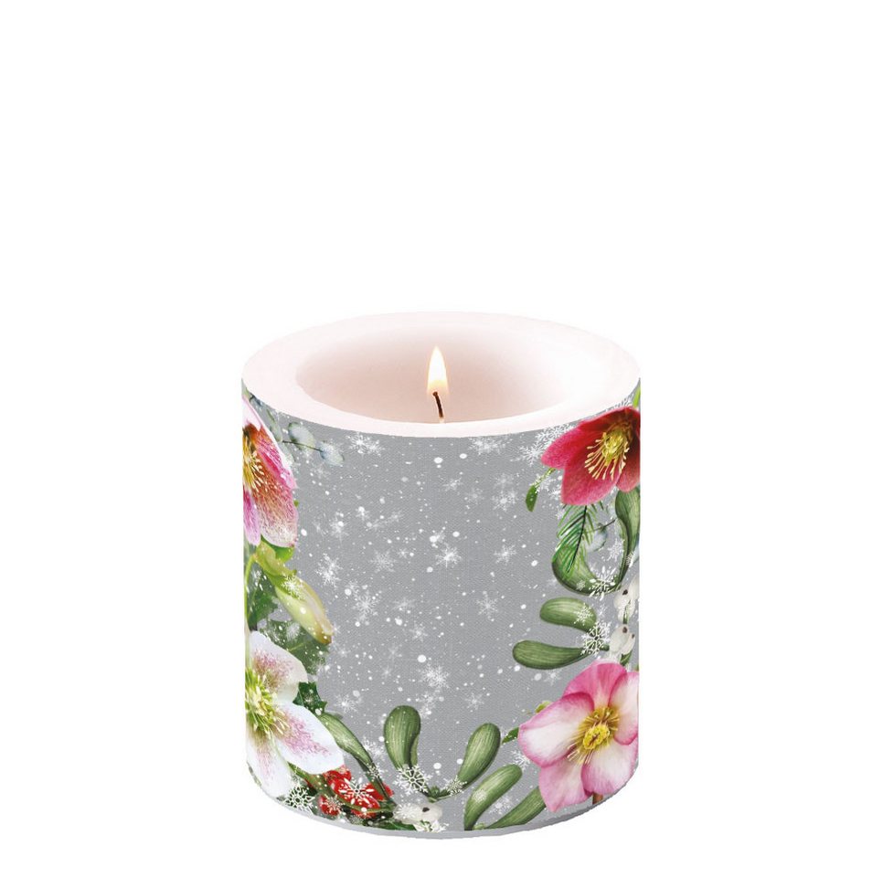 Ambiente Papierserviette Weihnachten – Kerze klein – Candle small – Format: Ø 7,5 cm x 9 cm – von Ambiente