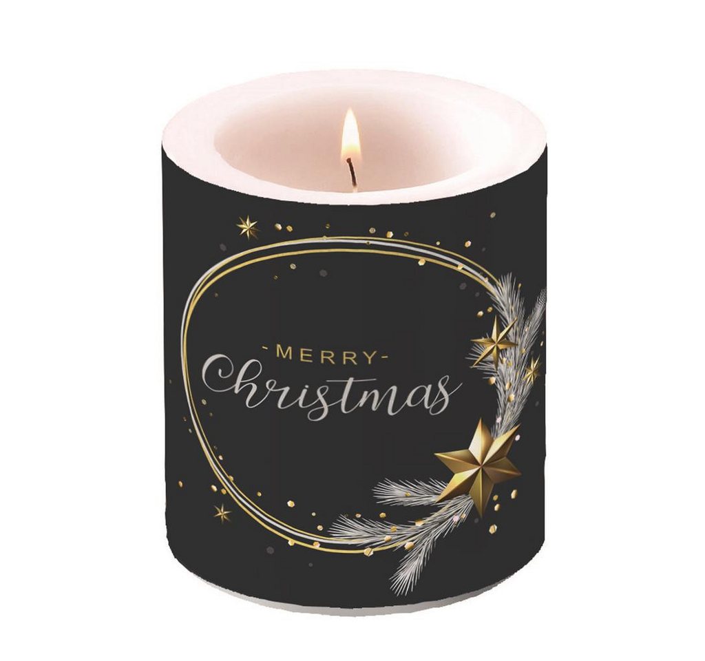 Ambiente Papierserviette Weihnachten – Kerze medium – Candle medium – Format: Ø 10 cm x von Ambiente