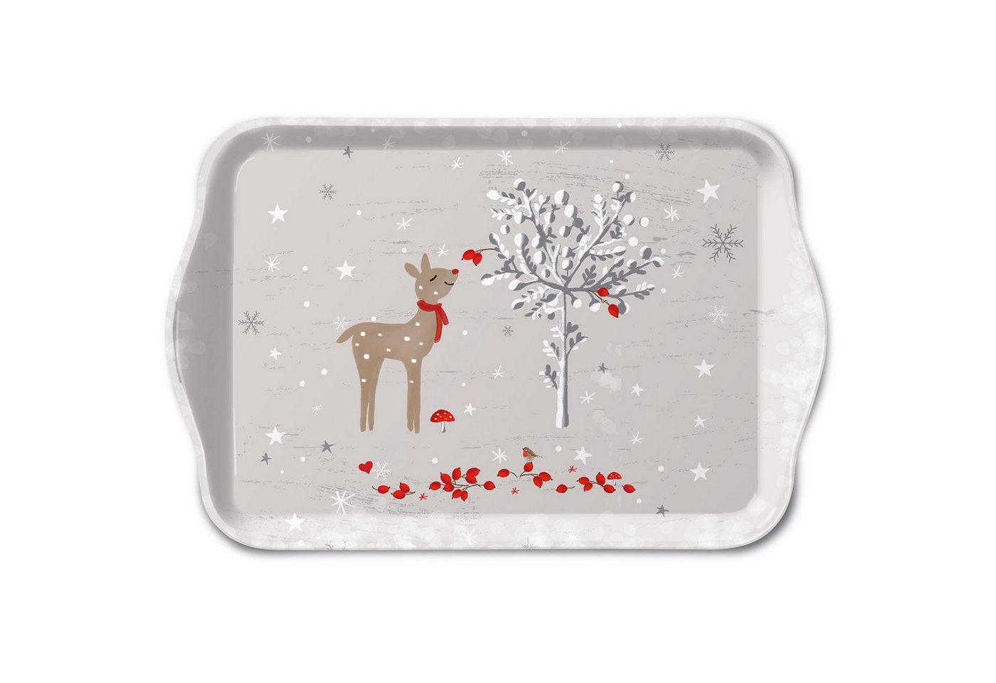 Ambiente Papierserviette Weihnachten – Tray Melamine – Tablett – Format: 13 x 21 cm – Sniffing von Ambiente