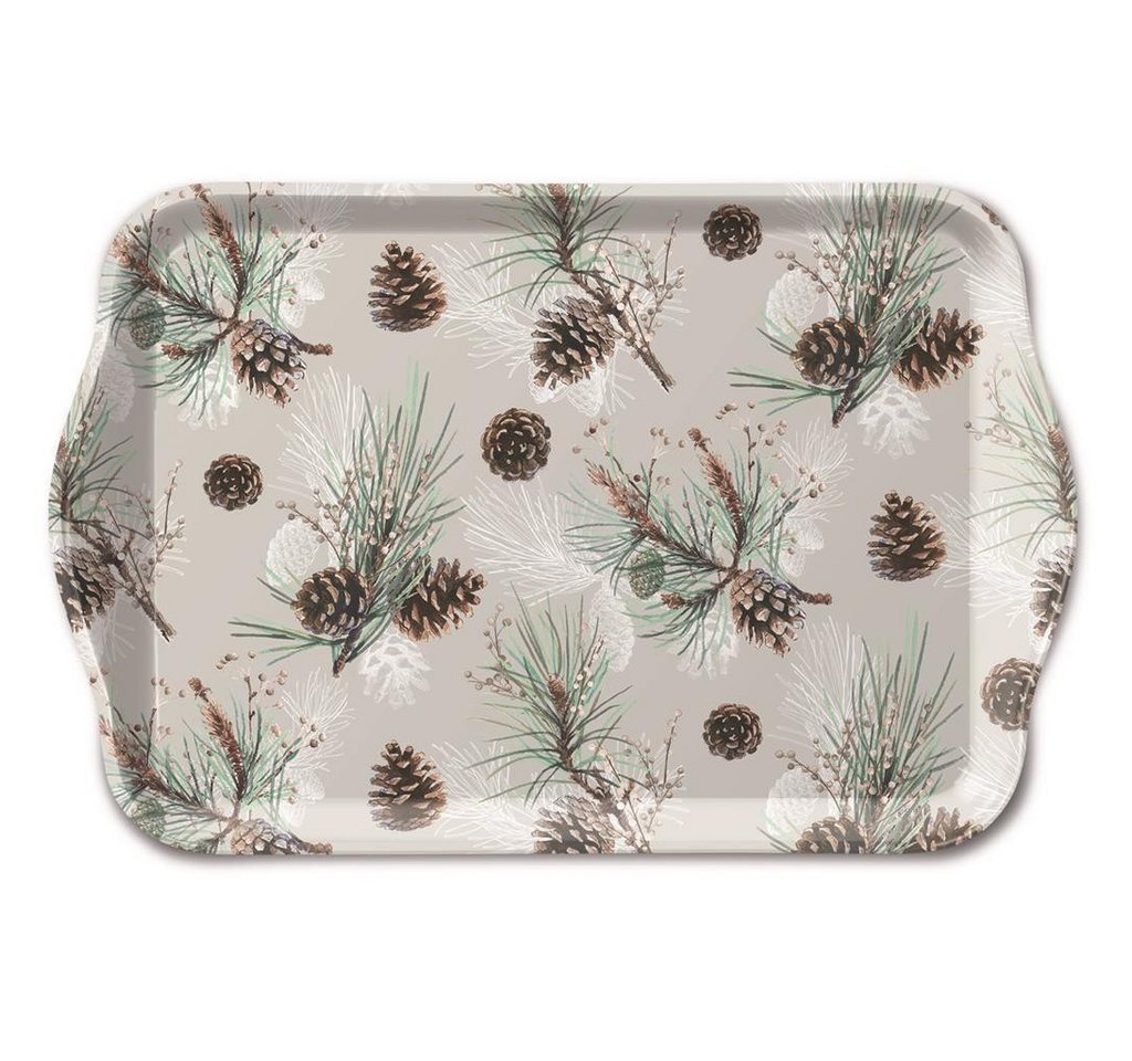 Ambiente Papierserviette Weihnachten – Tray Melamine – Tablett – Format: 13 x 21 cm – Pine von Ambiente