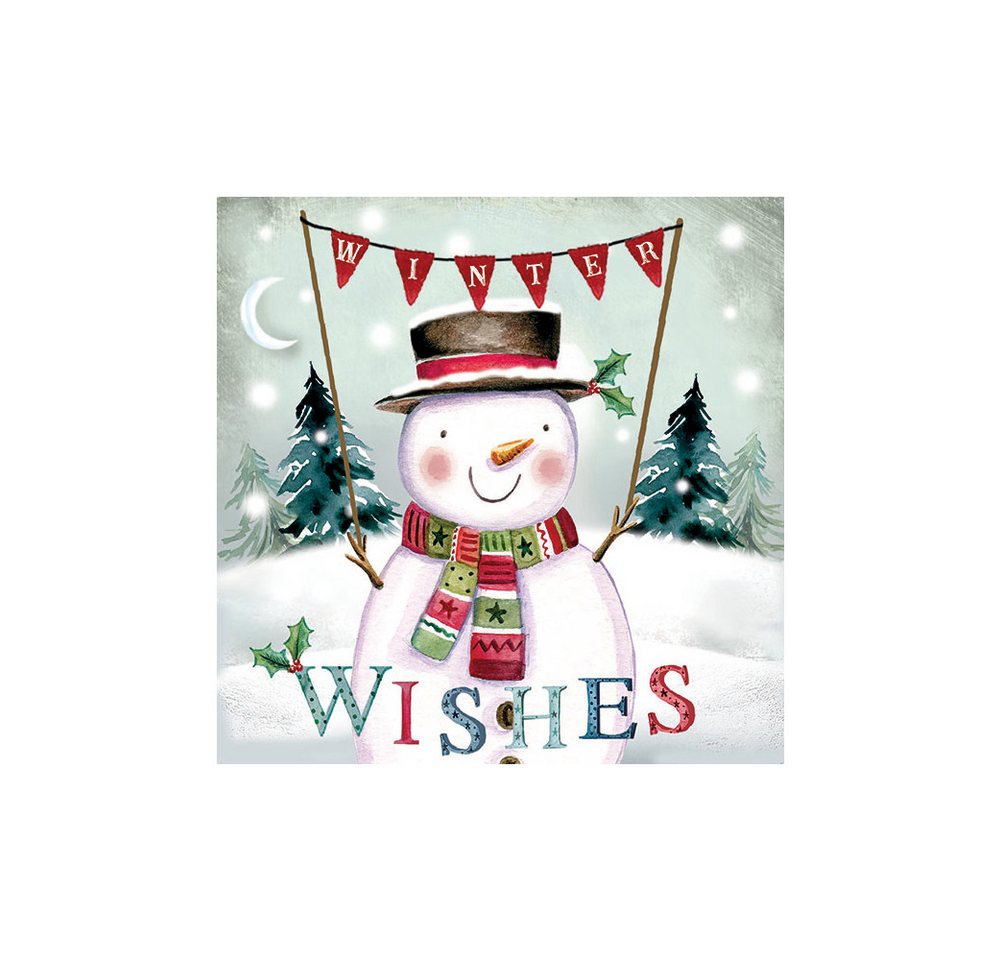 Ambiente Papierserviette Winter Wishes, (20 St), 33 cm x 33 cm von Ambiente