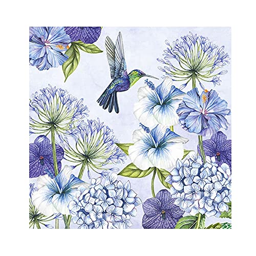 Ambiente Papierservietten, 3-lagig, bedruckt, Kolibri, 33 x 33 cm, 20 Stück von Ambiente