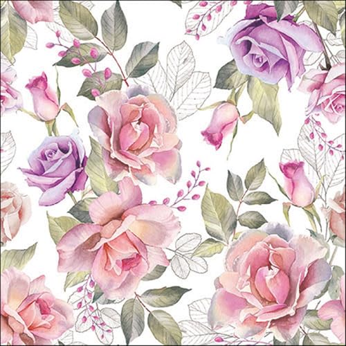 Ambiente - Papierservietten - Josephine - Rosen 33 x 33cm Ambiente - Papierservietten - Josephine - Rosen 33 x 33cm von Ambiente