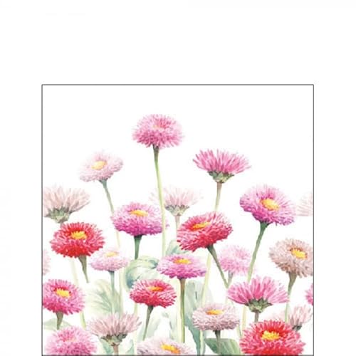 Ambiente - Papierservietten - Painted Bellis, Bellis Frühling 25 x 25 cm von Ambiente