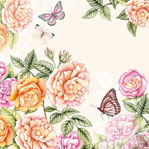 Ambiente Papierservietten - Servietten Lunch/Party/ca. 33x33cm Botanical Garden Cream Tisch-Deko Ambiente Papierservietten - Servietten Lunch/Party/ca. 33x33cm Botanical Garden Cream Tisch-Deko von Ambiente