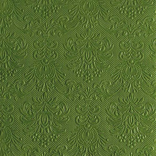 Ambiente Papierservietten - Servietten Lunch / Party 33x33cm Elegance Sommer Grün- Summer Green - Hochzeit - Taufe Geprägt / Embossed - Ideal Als Geschenk Und Tisch-Deko von Ambiente