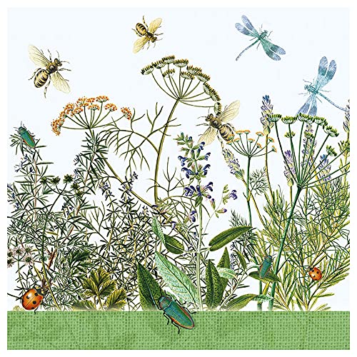 Ambiente Serviette "Feldblumen und Insekten" 5 oder 20 Stück 20 Stück Ambiente Serviette "Feldblumen und Insekten" 5 oder 20 Stück 20 Stück von Ambiente