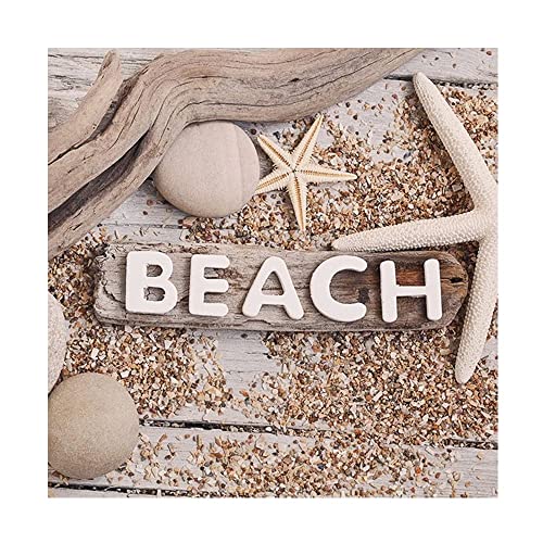 Ambiente Serviette Lunch 33x33cm Motiv: Beach wood - Strand Seestern Sand Maritim 20 Stück pro Packung von Ambiente