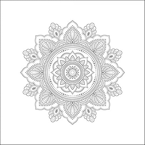 Ambiente Serviette Lunch 33x33cm Motiv: Mandala silver Mandala silber 20 Stück pro Packung von Ambiente