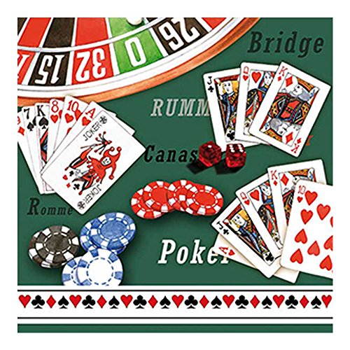 Ambiente Serviette Motiv: Casino Poker Canasta 20 Servietten pro Packung von Ambiente