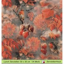 Ambiente Serviette Orange Autumn, 20 Stck, 33x33 cm von Ambiente