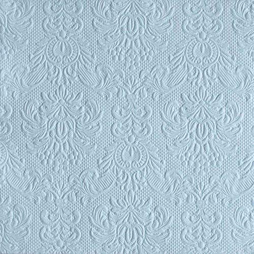 Ambiente - Servietten - Elegance - geprägt - 33x33cm - 15 Stück - Farbe: Pale blue 1106 von Ambiente