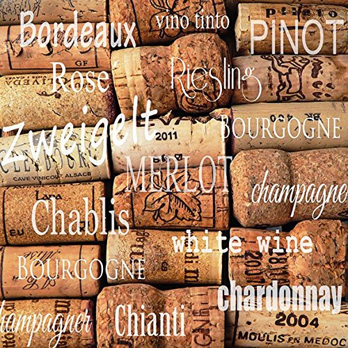 Ambiente Servietten Lunch / Party 33x33cm Wine Corks von Ambiente