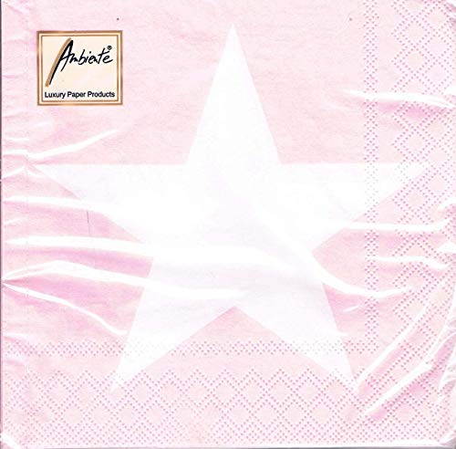 Ambiente - Servietten - Star rose - Stern / weiß von Ambiente