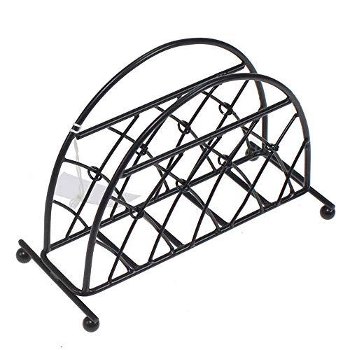 Ambiente Metall Serviettenhalter - Napkin Holder Standing Lattice Black Schwarz - Für Servietten 33x33 cm Und 25x25cm von Ambiente