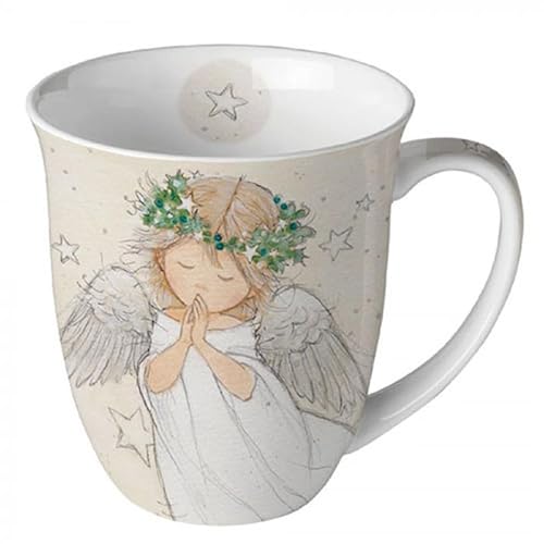 Ambiente Tasse 0,4 l Henkeltasse Becher Kaffeetasse Teetasse Tasse mit Schutzengel Engel Weihnachtstasse von Ambiente