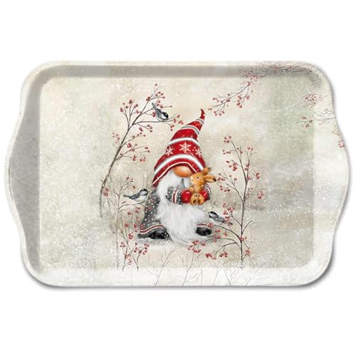 Ambiente kleines Tablett Melamin Serviertablett Dekotablett 13x21 cm Wichtel Zwerg in Winterlandschaft Winter Weihnachten Advent Serie Dwarf Hug Ambiente kleines Tablett Melamin Serviertablett Dekotablett 13x21 cm Wichtel Zwerg in Winterlandschaft Winter Weihnachten Advent Serie Dwarf Hug von Ambiente