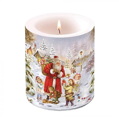 Ambiente Kerze groß Nostalgischer Weihnachtsmann von Ambiente