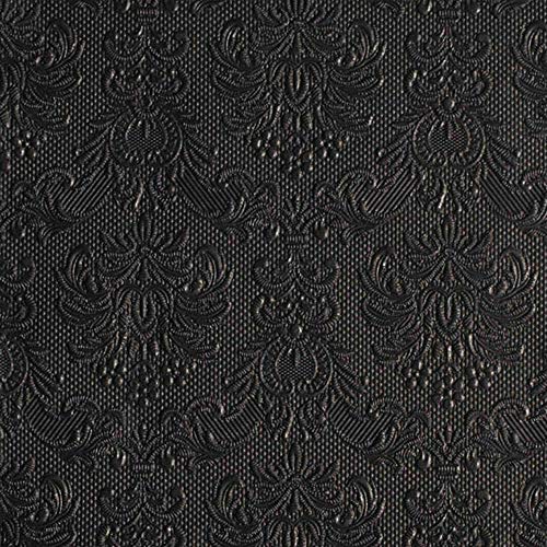 Napkin 33 x 33 Elegance Black Präge Servietten 15 St.-Pg. von Ambiente