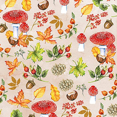 Papier Servietten Autumn Pattern Lunch Party Fest Ca. 33x33cm fuer Herbst Winter Weihnachten von Ambiente