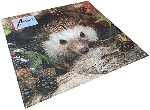 Papier Servietten Igel Hedgehog Lunch Party Fest Ca. 33x33cm fuer Herbst, Winter, Weihnachten von Ambiente