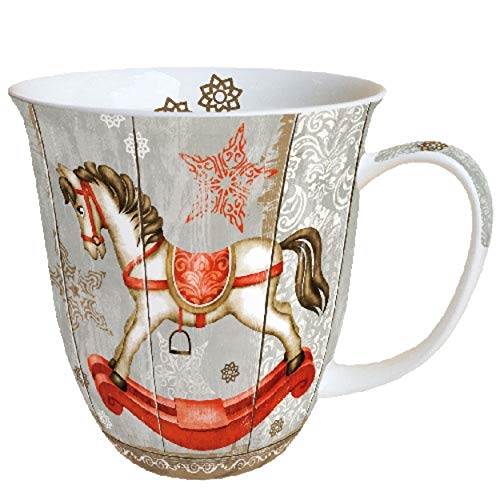 Porzellantasse Rocking Horse Schaukelpferd Becher 0,4l Kaffeebecher Weihnachten Tasse Tannenbaum Weihnachtsbaum Porzellantasse Rocking Horse Schaukelpferd Becher 0,4l Kaffeebecher Weihnachten Tasse Tannenbaum Weihnachtsbaum von Ambiente