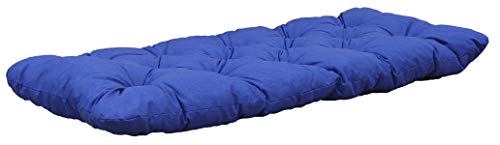 Ambientehome 2-Sitzer-Sitzkissen ca 120 x 50 x 8 cm, Blau von Ambientehome