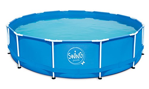 Ambientehome Frame Schwimmbecken, blau, 305 x 305 x 76 cm, 4542 L, 26026 von Ambientehome