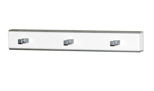 Java Exclusiv 56010 Garderobe 36 x 5 x 2.5 cm, weiß-glanz von Ambientehome