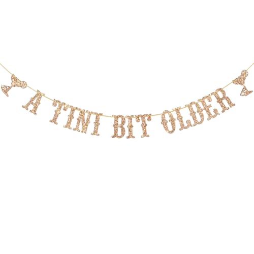 A Tini Bit Older Banner, Tini Bar Themed Bachelorette Party Dekoration, Champagner Gold Glitter, Girlande, Junggesellinnenabschied, Brautparty, Geburtstagsbedarf A Tini Bit Older Banner, Tini Bar Themed Bachelorette Party Dekoration, Champagner Gold Glitter, Girlande, Junggesellinnenabschied, Brautparty, Geburtstagsbedarf von Ambishi