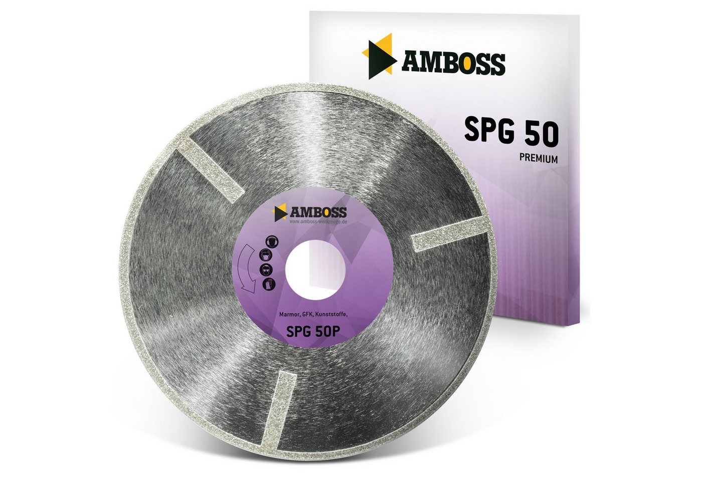 Amboss Werkzeuge Kreissägeblatt Amboss SPG 50P Diamant Trennscheibe - 230 x 2 x, 22.2 mm (Bohrung) 2 mm (Dicke) von Amboss Werkzeuge