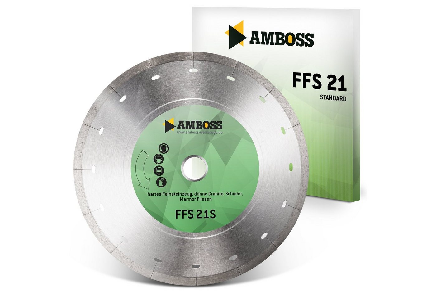 Amboss Werkzeuge Kreissägeblatt FFS 21S Diamant Trennscheibe 230 x 1.7 x 22.2, 22.2 mm (Bohrung) 1.7 mm (Dicke) von Amboss Werkzeuge