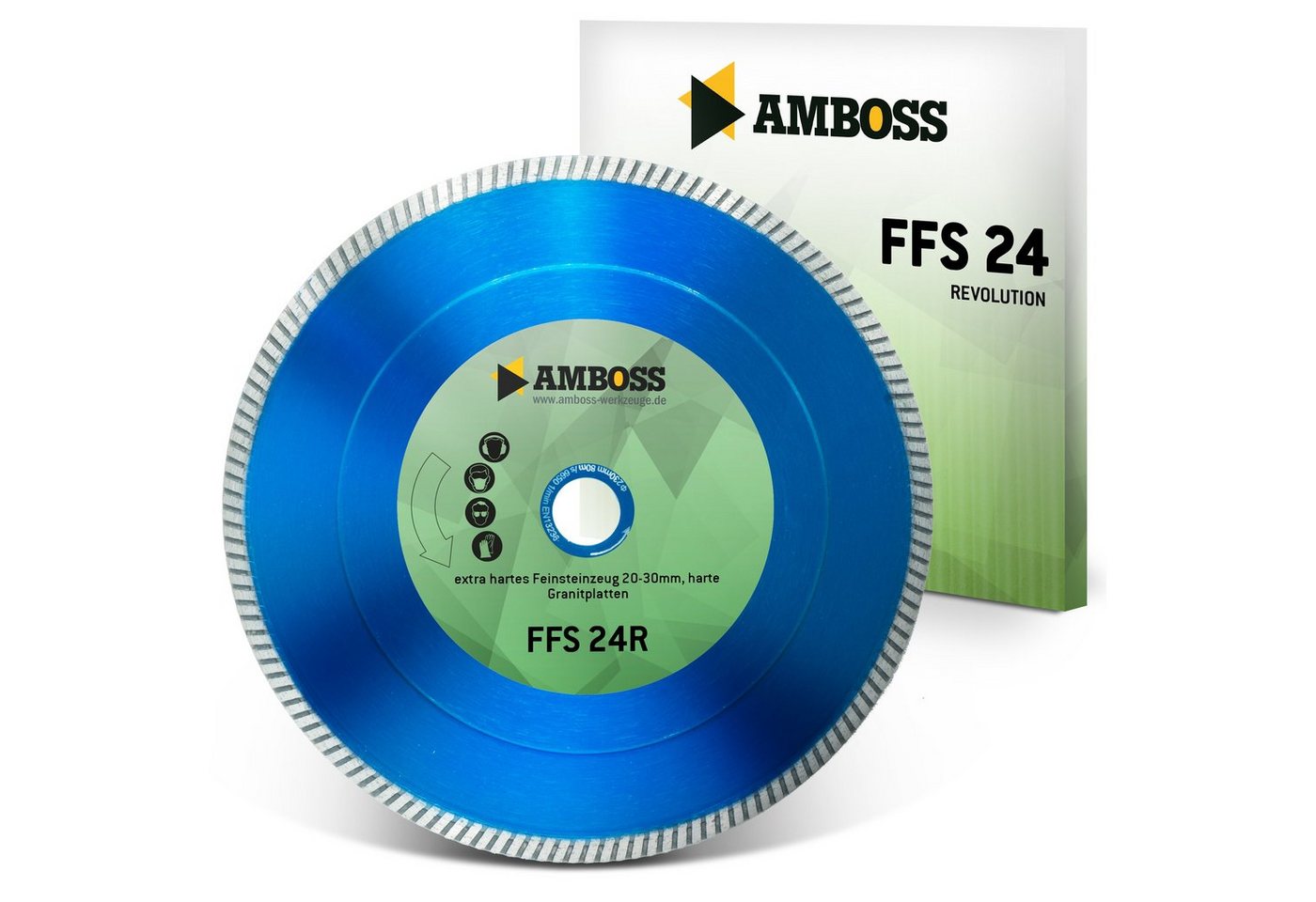 Amboss Werkzeuge Kreissägeblatt FFS 24R Diamant Trennscheibe 125 x 1.7 x 22.2, 22.2 mm (Bohrung) 1.7 mm (Dicke) von Amboss Werkzeuge