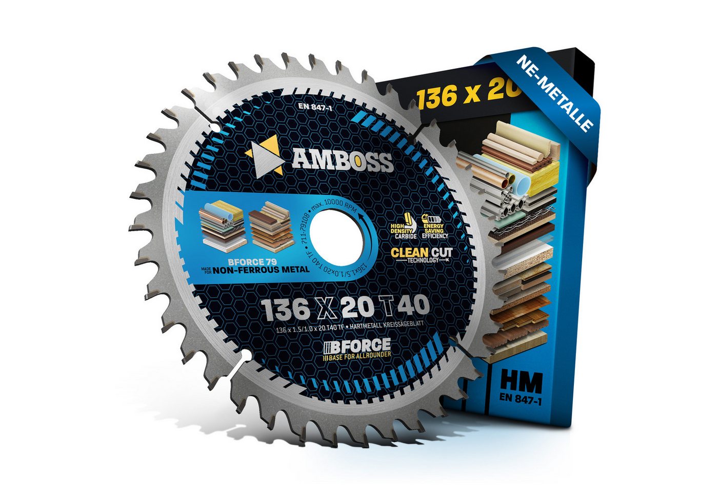 Amboss Werkzeuge Kreissägeblatt HM Kreissägeblatt - 136 x 1.8/1.2 x 20 Z40 TF Amboss Werkzeuge Kreissägeblatt HM Kreissägeblatt - 136 x 1.8/1.2 x 20 Z40 TF von Amboss Werkzeuge