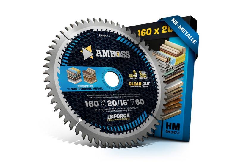 Amboss Werkzeuge Kreissägeblatt HM Kreissägeblatt - 160 x 1.8/1.2 x 20 Z60 TF Amboss Werkzeuge Kreissägeblatt HM Kreissägeblatt - 160 x 1.8/1.2 x 20 Z60 TF von Amboss Werkzeuge