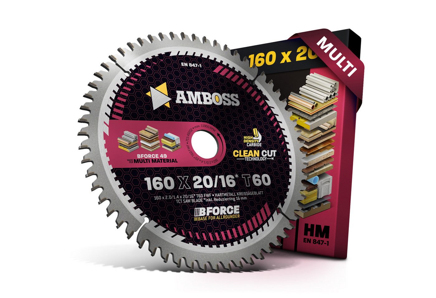 Amboss Werkzeuge Kreissägeblatt HM Kreissägeblatt - 160 x 2/1.4 x 20 Z60 FWF Amboss Werkzeuge Kreissägeblatt HM Kreissägeblatt - 160 x 2/1.4 x 20 Z60 FWF von Amboss Werkzeuge