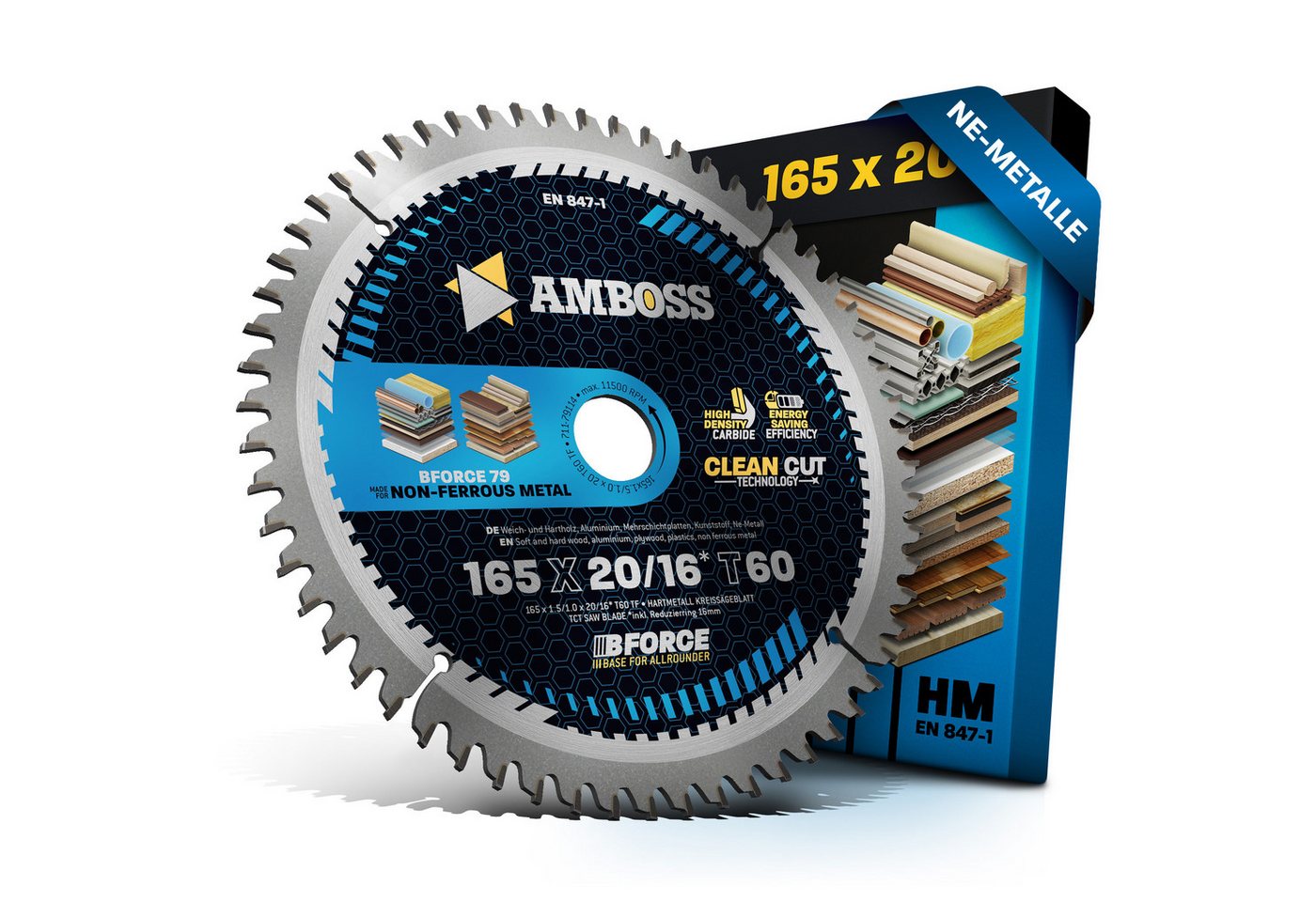 Amboss Werkzeuge Kreissägeblatt HM Kreissägeblatt - 165 x 1.8/1.2 x 20 Z60 TF Amboss Werkzeuge Kreissägeblatt HM Kreissägeblatt - 165 x 1.8/1.2 x 20 Z60 TF von Amboss Werkzeuge