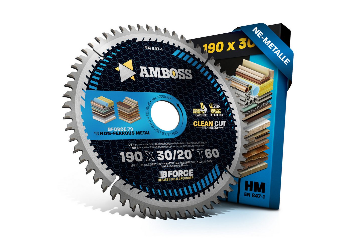 Amboss Werkzeuge Kreissägeblatt HM Kreissägeblatt - 190 x 1.8/1.2 x 30 Z60 TF Amboss Werkzeuge Kreissägeblatt HM Kreissägeblatt - 190 x 1.8/1.2 x 30 Z60 TF von Amboss Werkzeuge