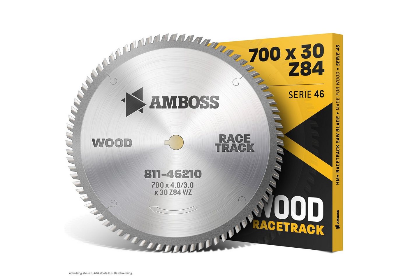 Amboss Werkzeuge Kreissägeblatt HM Kreissägeblatt - 700 x 4/3.0 x 30 Z84 WZ, 30 mm (Bohrung) WZ (Zahnform) positiv (Zahnstellung) von Amboss Werkzeuge