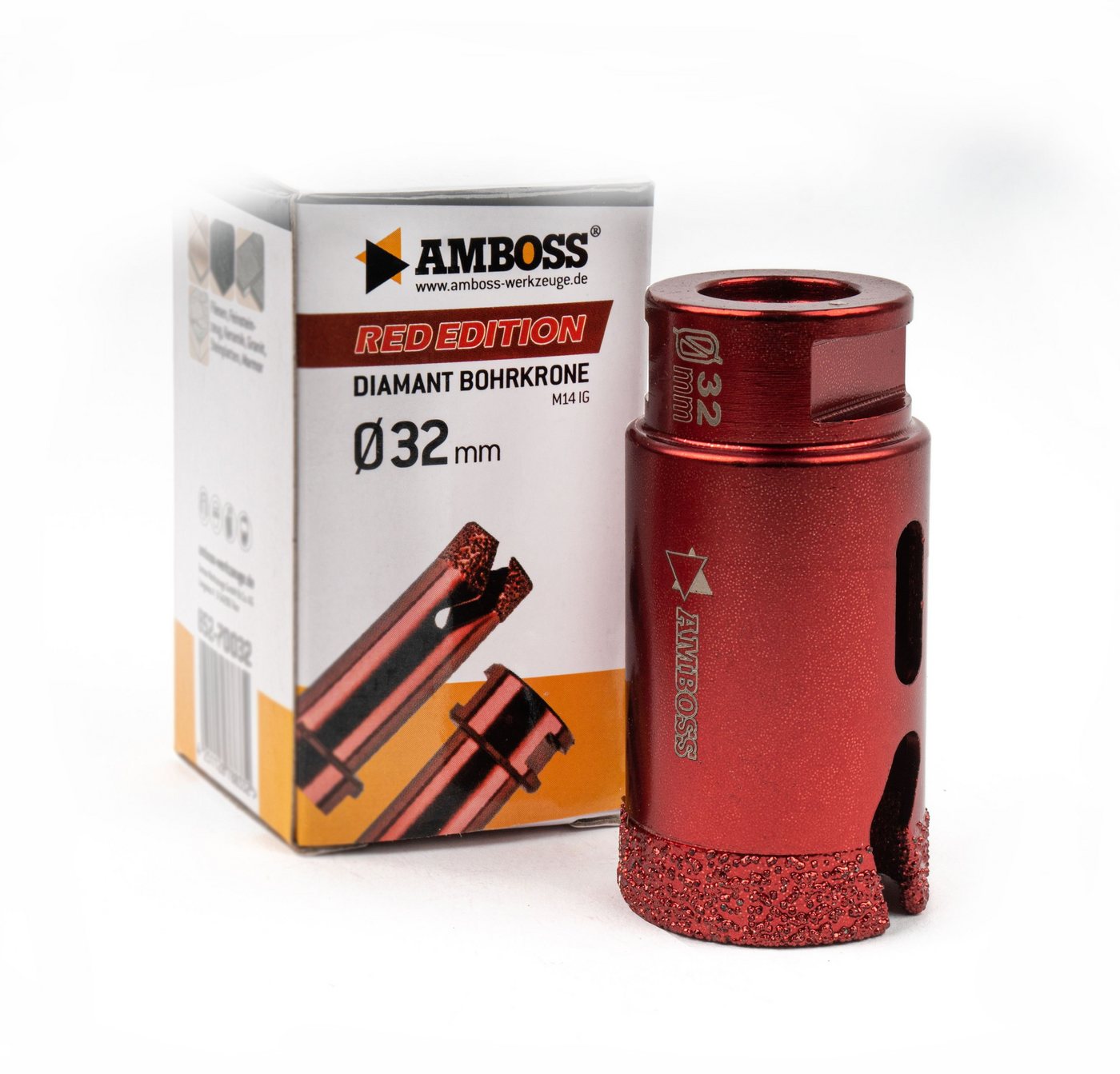 Amboss Werkzeuge Lochsäge Amboss Red Edition Bohrkrone 32 mm, Ø 32 mm von Amboss Werkzeuge