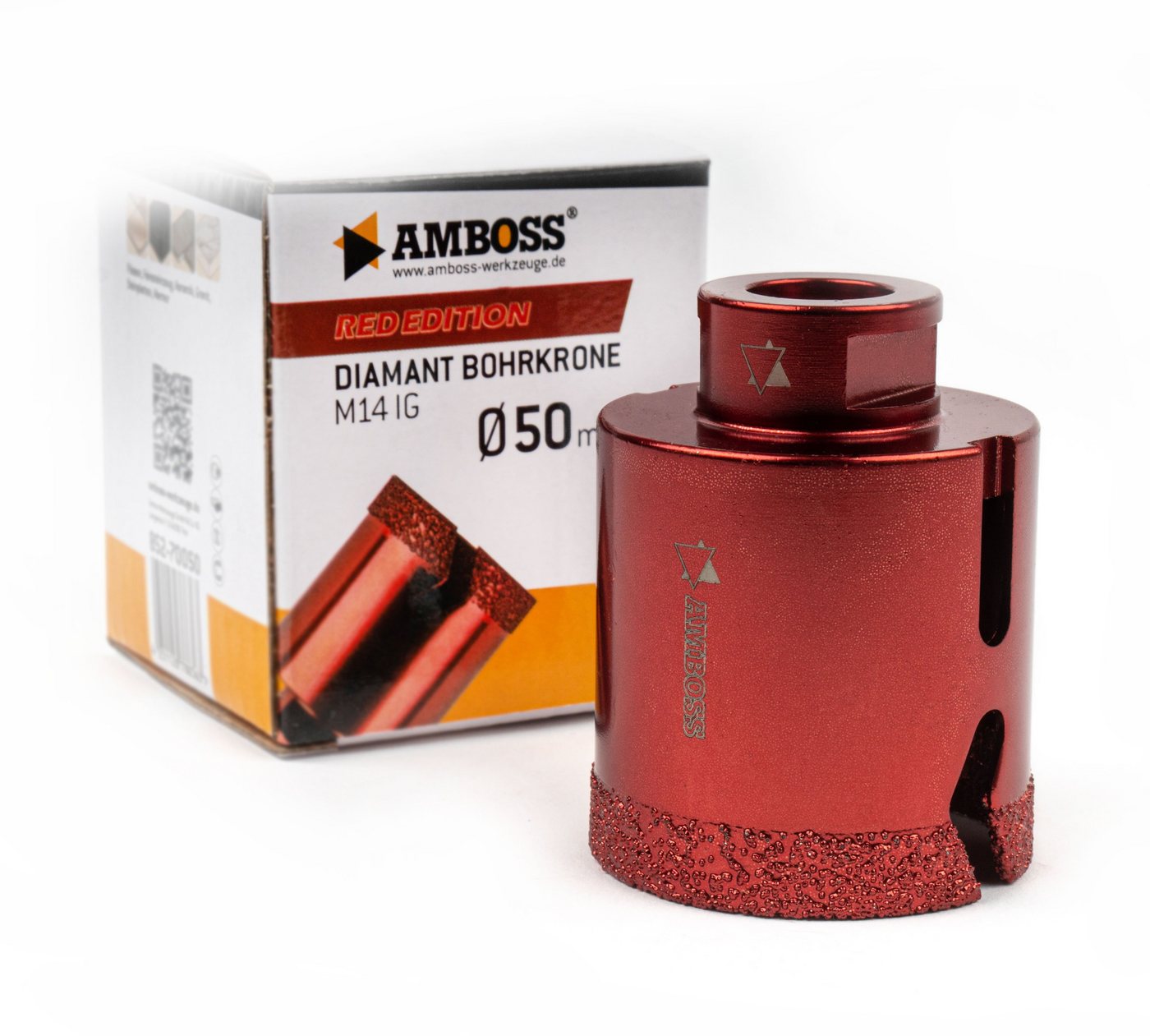 Amboss Werkzeuge Diamanttrockenbohrer Amboss Red Edition Bohrkrone 50 mm Amboss Werkzeuge Diamanttrockenbohrer Amboss Red Edition Bohrkrone 50 mm von Amboss Werkzeuge