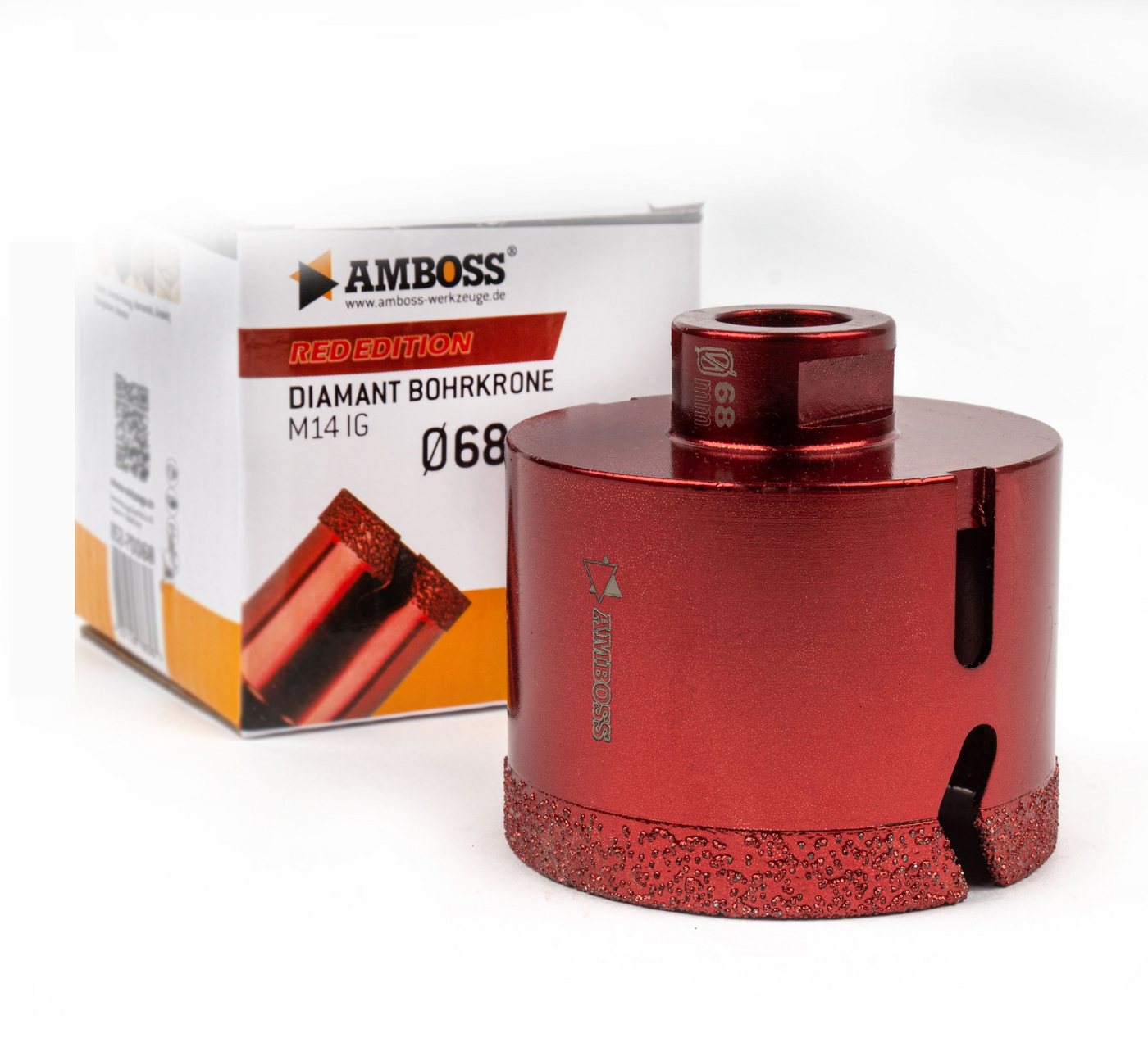 Amboss Werkzeuge Lochsäge Amboss Red Edition Bohrkrone 68 mm, Ø 68 mm von Amboss Werkzeuge