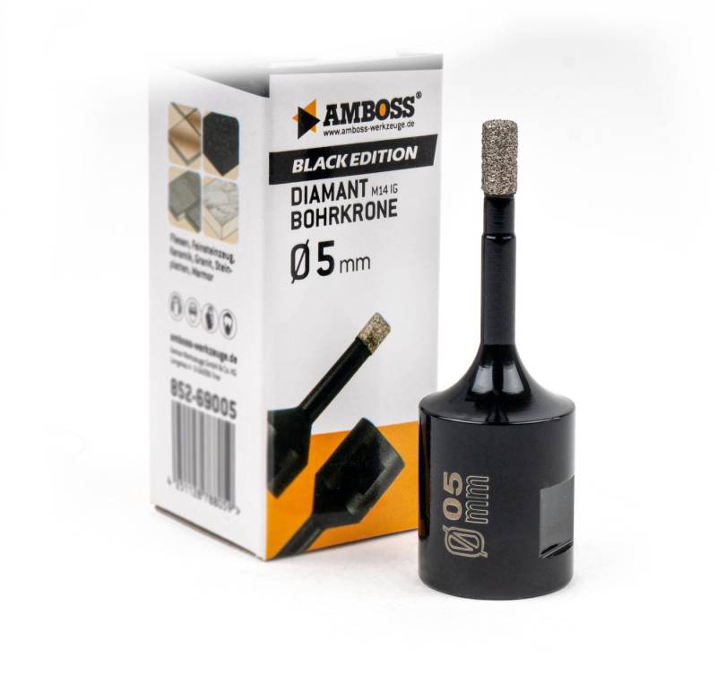 Amboss Werkzeuge Diamanttrockenbohrer Diamant bestreute Bohrkrone 5 mm Amboss Werkzeuge Diamanttrockenbohrer Diamant bestreute Bohrkrone 5 mm von Amboss Werkzeuge