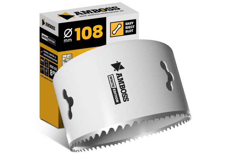 Amboss Werkzeuge Lochsäge HSS M42 Amboss Lochsäge Ø 108 mm (ohne Aufnahme) von Amboss Werkzeuge